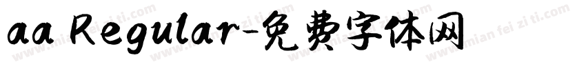 aa Regular字体转换